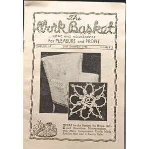 Vintage December 1948 The WorkBasket Magazine Home & Needlecraft Vol 14 No 3